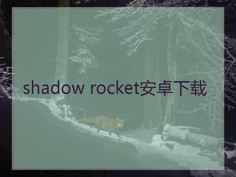 shadow rocket安卓下载